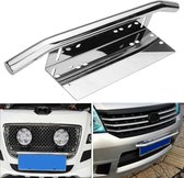 Zilver - Car Bull Bar - Lichte montagebeugel - Autokentekenplaat - Framehouder - Auto - Kentekenplaat - Lichtbalkbevestiging