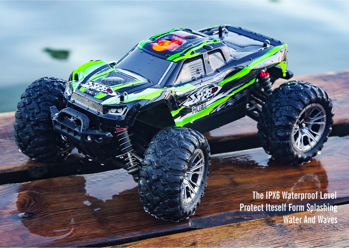 Trendtrading Power Car  Bestuurbare Auto - 36 Km/u RC Auto - 4x4 aandrijving - Groen — afbeelding 4