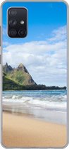 Geschikt voor Samsung Galaxy A51 5G hoesje - Strand - Tropisch - Hawaii - Siliconen Telefoonhoesje