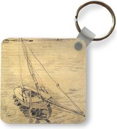 Sleutelhanger - Uitdeelcadeautjes - Zeilboot op de Seine bij Asnières - Vincent van Gogh - Plastic