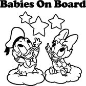 Baby - Babies On Board (wit) (20x15cm) Donald Daisy