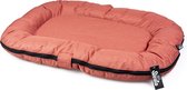 Poly coussin ovale Siesta rhubarbe S - 80x60x10cm rouge