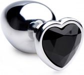 BS Black Heart Gem Anal Plug - Large - Butt Plugs & Anal Dildos