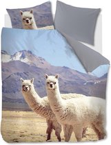 Premium Luxe Flanel Lits-jumeaux Dekbedovertrek Alpaca | 240x200/220 | Warm En Hoogwaardig | Ideaal Tegen De Kou | Inclusief 2 Kussenslopen