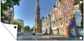 Tuinposter Groningen - Kathedraal - Stad - 80x40 cm - Wanddecoratie Buiten - Tuinposter - Tuindoek - Schuttingposter - Tuinschilderij
