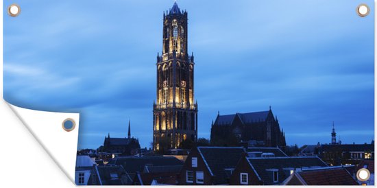 Affiche de jardin Dom Tower - Utrecht - Lumière - 80x40 cm