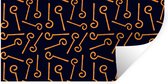 Muurstickers - Sticker Folie - Sinterklaas - Staf Sinterklaas - Sint - Kinderen - Jongens - Meisjes - Kids - 80x40 cm - Plakfolie - Muurstickers Kinderkamer - Zelfklevend Behang