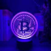 Hewec® Bitcoin LED lamp cryptomunt extra groot