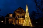 Fairybell verlichte kerstboom 10 m - 7680 warmwitte ledlampjes - exclusief vlaggenmast