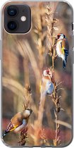 Coque iPhone 12 mini - Vogels - Branches - Forêt - Siliconen