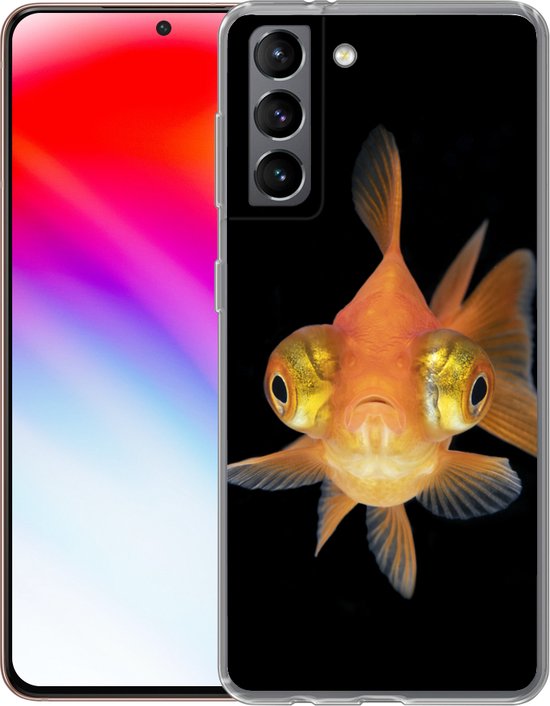 Coque Samsung Galaxy S21 - Poisson rouge - Animaux aquatiques - Yeux - Siliconen