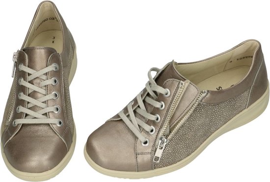Solidus -Dames -  taupe - sneakers