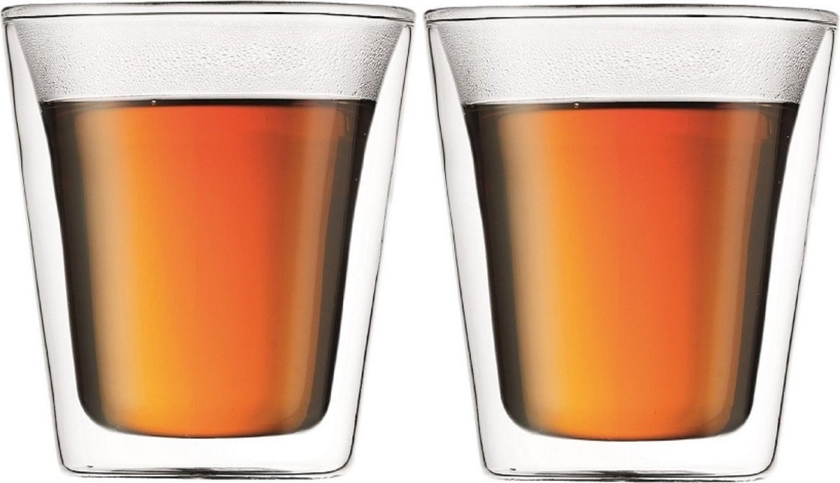 Bol.com Bodum Canteen Glas - Dubbelwandig - 0.2 L - Set Van 2 aanbieding