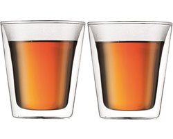 Bodum Canteen Glas - Dubbelwandig - 0.2 L - Set Van 2