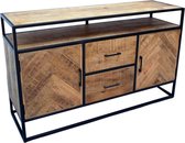 Dressoir Jaivy 150x45x90 cm  met 2 deuren en 2 laden mangohout