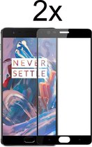 OnePlus 5 Screenprotector - Beschermglas OnePlus 5 Screen Protector Glas - Screenprotector OnePlus 5 - Full cover - 2 stuks