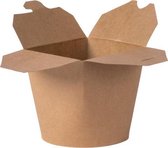 Use.green Bakje voor noodles van Kraftpapier, 100% composteerbaar, Milieuvriendelijk papier, Ideaal voor Restaurants, Picknick, Take-Outs, To Go Ontbijt, Lunch, Diner, 770 ml, 8 x 7.2 x 10 cm, 9.6 x 8.3 x 9.6 cm- 50 stuks