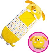 Hond slaapzak -170 cms |slaapzak junior | Children Sleeping Bag | kinderen slaapzak | Super Soft 2 in 1 Fun Pillow &Sleepy for Boys | hond slaapzak | zachte slaapzak | knuffel slaa