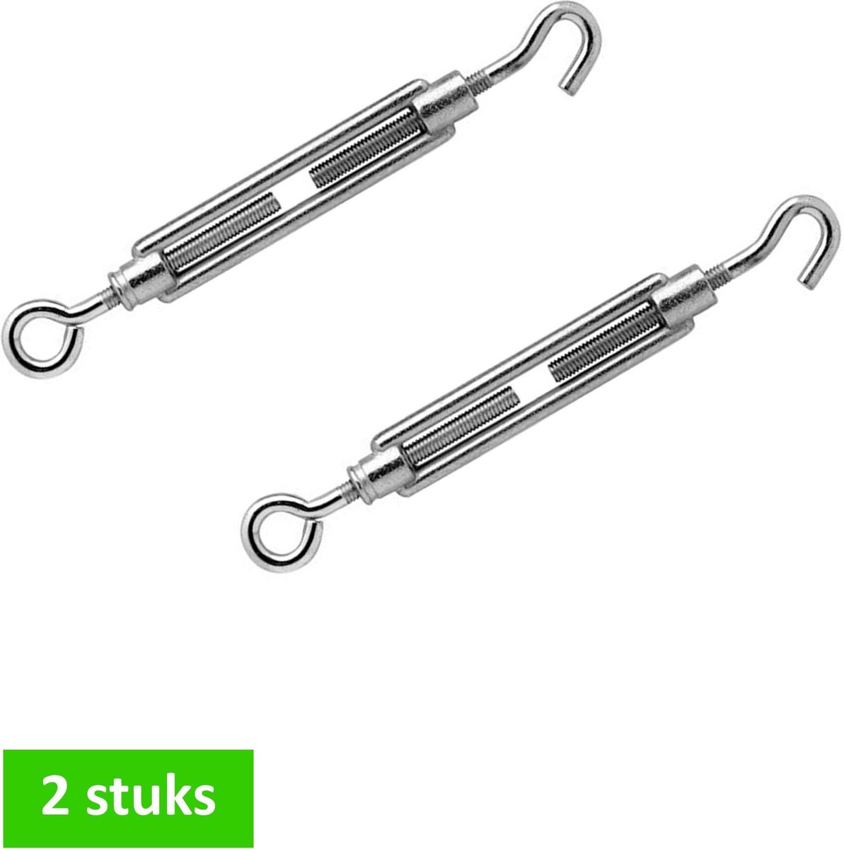 TQ4U Draadspanner Haak/Oog - 8 x 110 mm - verzinkt - 2 stuks