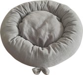 Pochon Pet - Ronde Kattenmand - Rond Kattenkussen - Ronde Hondenmand - Donut - Superzacht - Grijs - 50cm - 50 x 50 x 12 cm