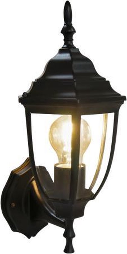 grijs alleen Resoneer LED's Light Klassieke Wandlamp buiten - Universele E27 fitting - Retro  Zwart | bol.com