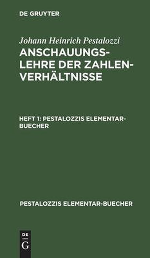 Pestalozzis Elementar-Buecher- Johann Heinrich Pestalozzi: A ... - cover
