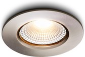 Ledisons LED Inbouwspot - Udis RVS 3W - Dimbare Spot - Extra Warm-Wit - IP65 - Geschikt voor Woonkamer, Badkamer en Keuken - Plafondspot RVS - Ø68 mm