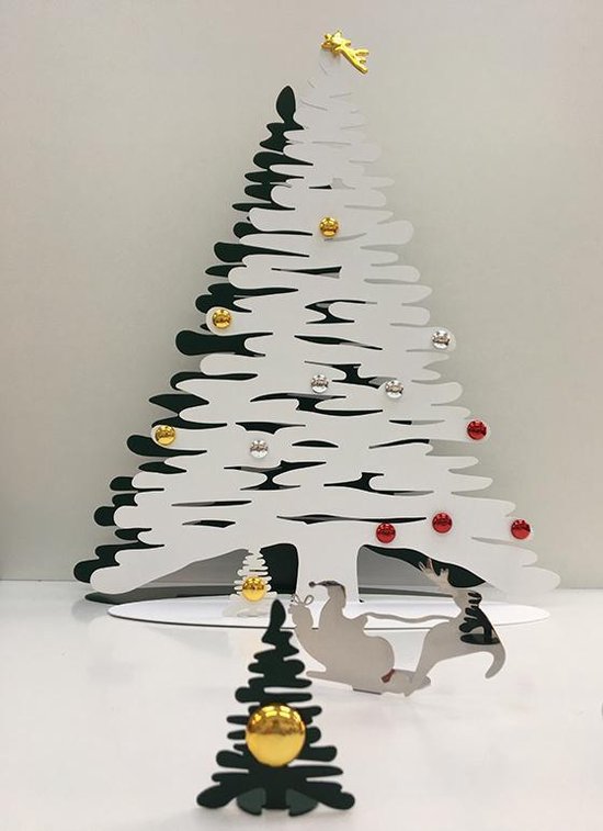 Alessi-Bark-Kerstboom-Wit Metaal-70cm-met 12 magneten | bol.com