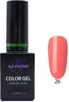 Eye For Nails Gellak Gel Nagellak Gel Polish Soak Off Gel - Kleur Dutch Orange 026 - 12ML