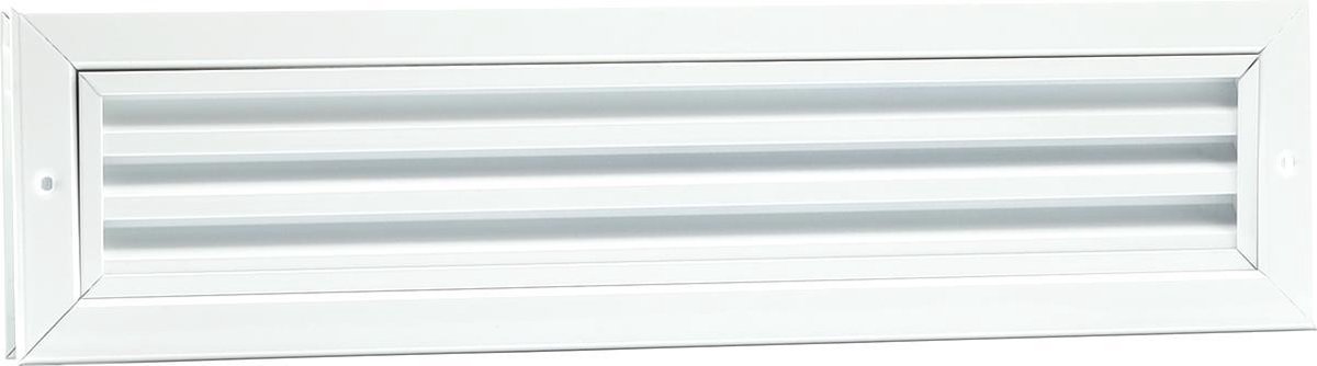 ALU deurrooster 470x121mm wit