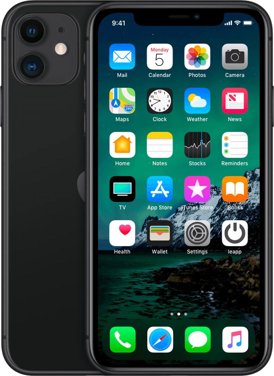 Apple iPhone 11 - 128 GB - Zwart - C Grade (zichtbare gebruikssporen)