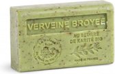 Handzeep-La Maison du Savon de Marseille - 4 x 125gr. - Shea Butter Zeep - Biologisch - Marseille Zeep - Verbena Stukjes - Huidverzorging