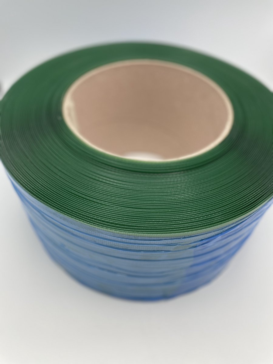Omsnoeringsband Textiel Strengels 13 Mm X 1100 Mtr Kern 76 Mm Wit