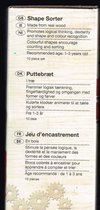 steekplankje echt hout insteekblokken stimulatie voor tellen en sorteren behendigheid met vormen en kleuren 1-3 jaar 10 delig