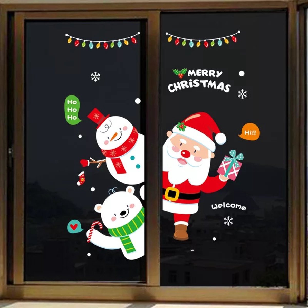Herbruikbare Raamstickers | Kerststal | Kerst & oud en nieuw Herbruikbare Raamstickers | Kerststal | Kerst & oud en nieuw