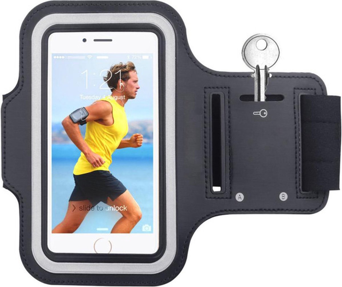Hoesje iPhone 11 Pro Max - Sportband Hoesje - Sport Armband Case Hardloopband Zwart
