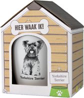 Mok – Yorkshire Terrier  – Dier – Puppy – Hond – Dieren – Mokken en bekers – Keramiek – Mokken - Porselein -  Honden – Cadeau -  Kado