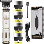 S&L professionele tondeuse voor mannenr baardtrimmer USB-oplaadbaar snoerloze elektrische T-Blade trimmer voor mannen