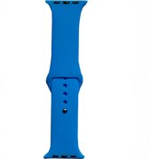 Hidzo Horlogebandje - Geschikt Voor Apple Watch Series 1/2/3/4 - 38MM / 40MM - Siliconen - Licht Blauw