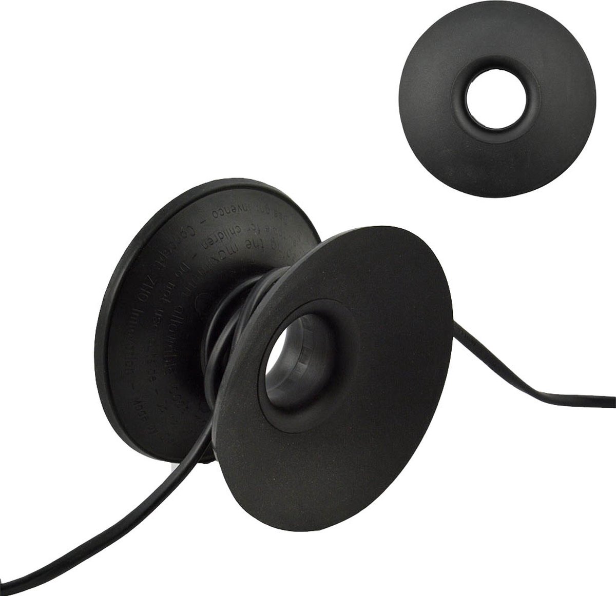 Overtollig snoer wegwerken - Cable Organizer XL - Zwart - 12 x 12 x 3,8 cm