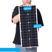 Zonnepaneel Camper - Zonnepaneel Oplader - Solar Panel - Solar Charger - Powerbank Zonneenergie - USB Zonnepaneel - 100W