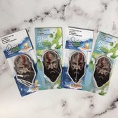 Kratos , God of War , Set of 4 Luchtverfrisser Oceaan Geur Parfum Merch Auto-Accessoires Cadeau