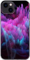 Geschikt voor iPhone 13 mini hoesje - Rook - Kleurstof - Abstract - Siliconen Telefoonhoesje