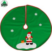 Fiestas Guirca - Kerstboomkleed groen met Kerstman 90 cm