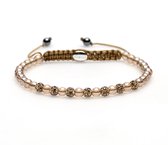 Karma armband 84059 Spiral Golden Brown xxs (gold crystal)