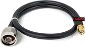 LMR 400 kabel 3m - N-Male Naar Rp-Sma Male Connector - antennekabel