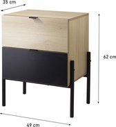 Opbergkast met 2 lades - 49 x 35 x 62 cm 11708 Casame