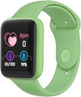 Smart Horloge D20S - Waterdicht - Bluetooth - Bloeddruk Fitness Tracker - Hartslagmeter Smartwatch - Groen