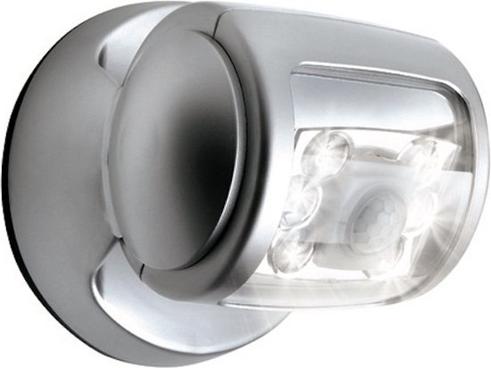 The White Series - Draaibare en Draadloze LED-lamp met bewegingssensor -  Zilvergrijs | bol.com
