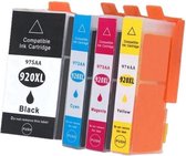 inktsjop huismerk voor HP 920 XL cartridges, hp 920xl multipack zwart + kleur set 4 pak geschikt voor printers HP Officejet 6000 , 6500 , 6500 A , 6500 A Plus , 7000 , 7500 A , Pro